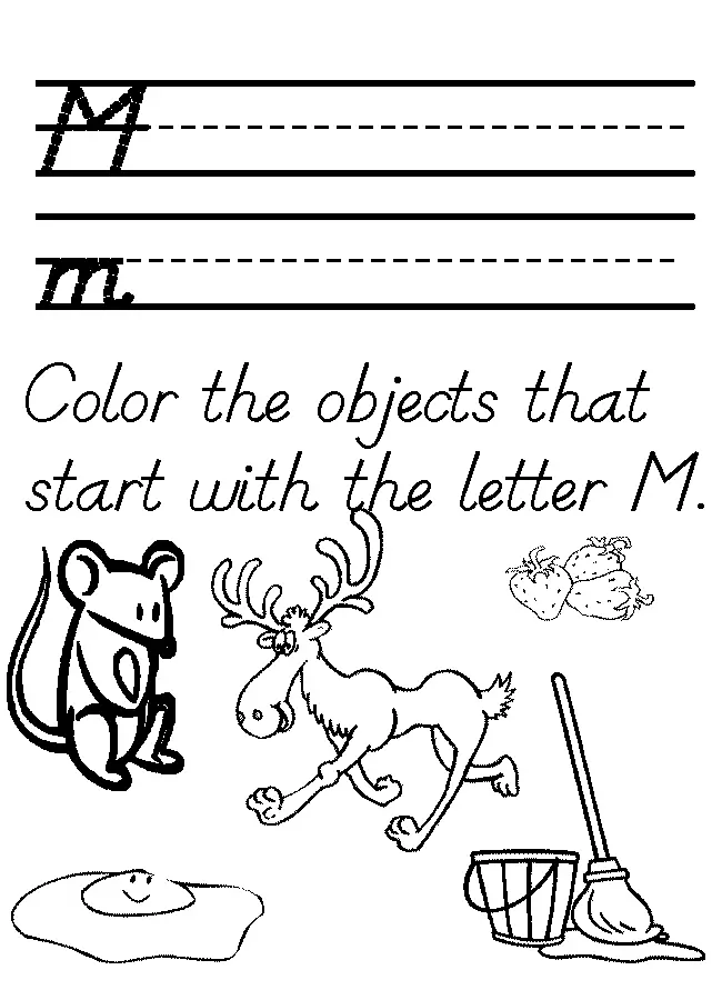 Letter M Coloring Pages 25