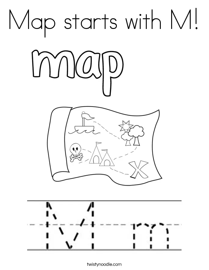 Letter M Coloring Pages 29