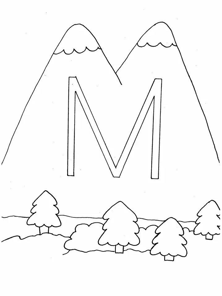 Letter M Coloring Pages 5