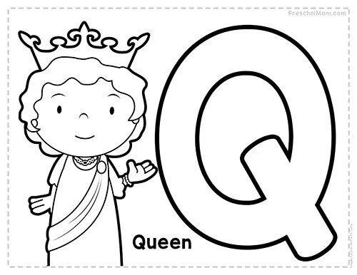 Letter Q Coloring Pages 40