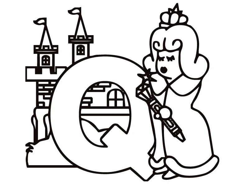 Letter Q Coloring Pages 6