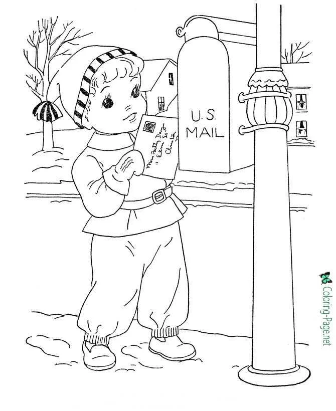 Letter To Santa Coloring Pages 22