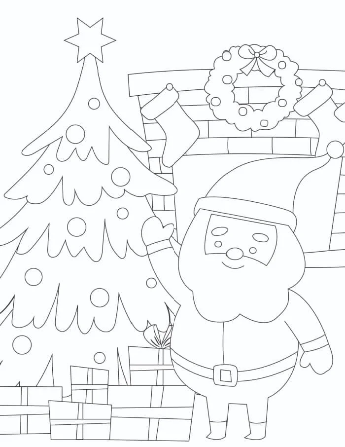 Desenhos de Uma Carta Para Noel Para Colorir 24