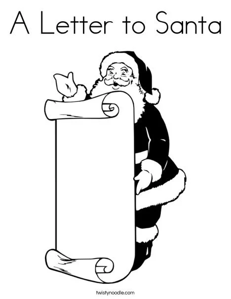 Letter To Santa Coloring Pages 8