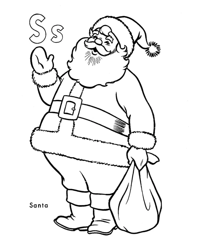 Desenhos de Uma Carta Para Noel Para Colorir 9