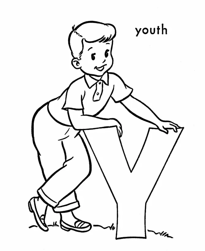 Letter Y Coloring Pages 12