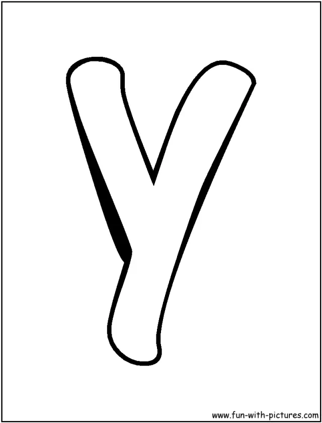 Letter Y Coloring Pages 14