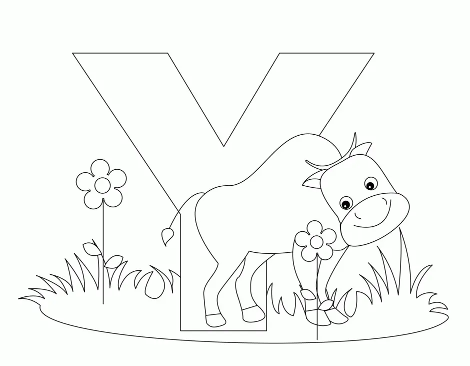 Letter Y Coloring Pages 17