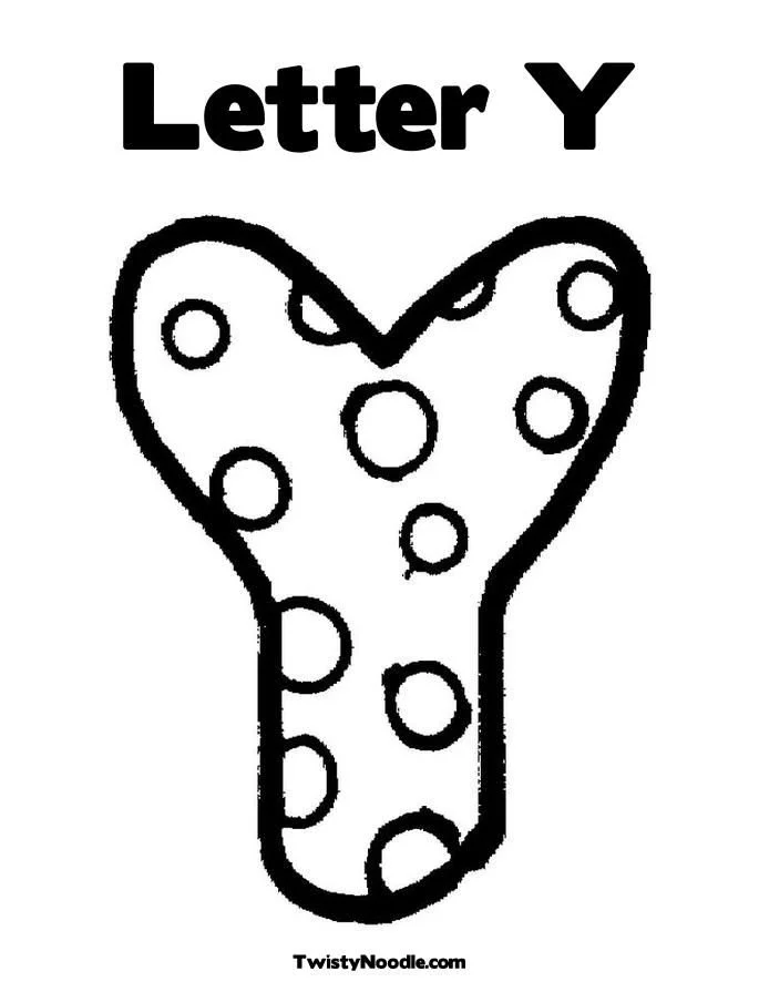 Letter Y Coloring Pages 20