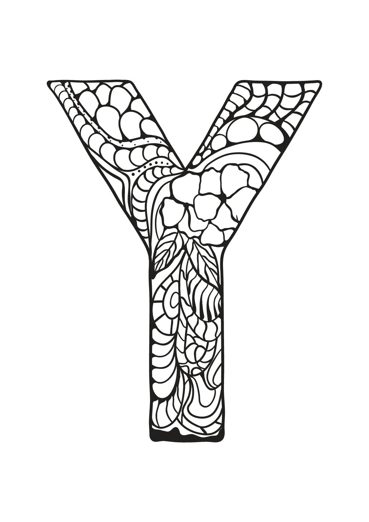 Letter Y Coloring Pages 28