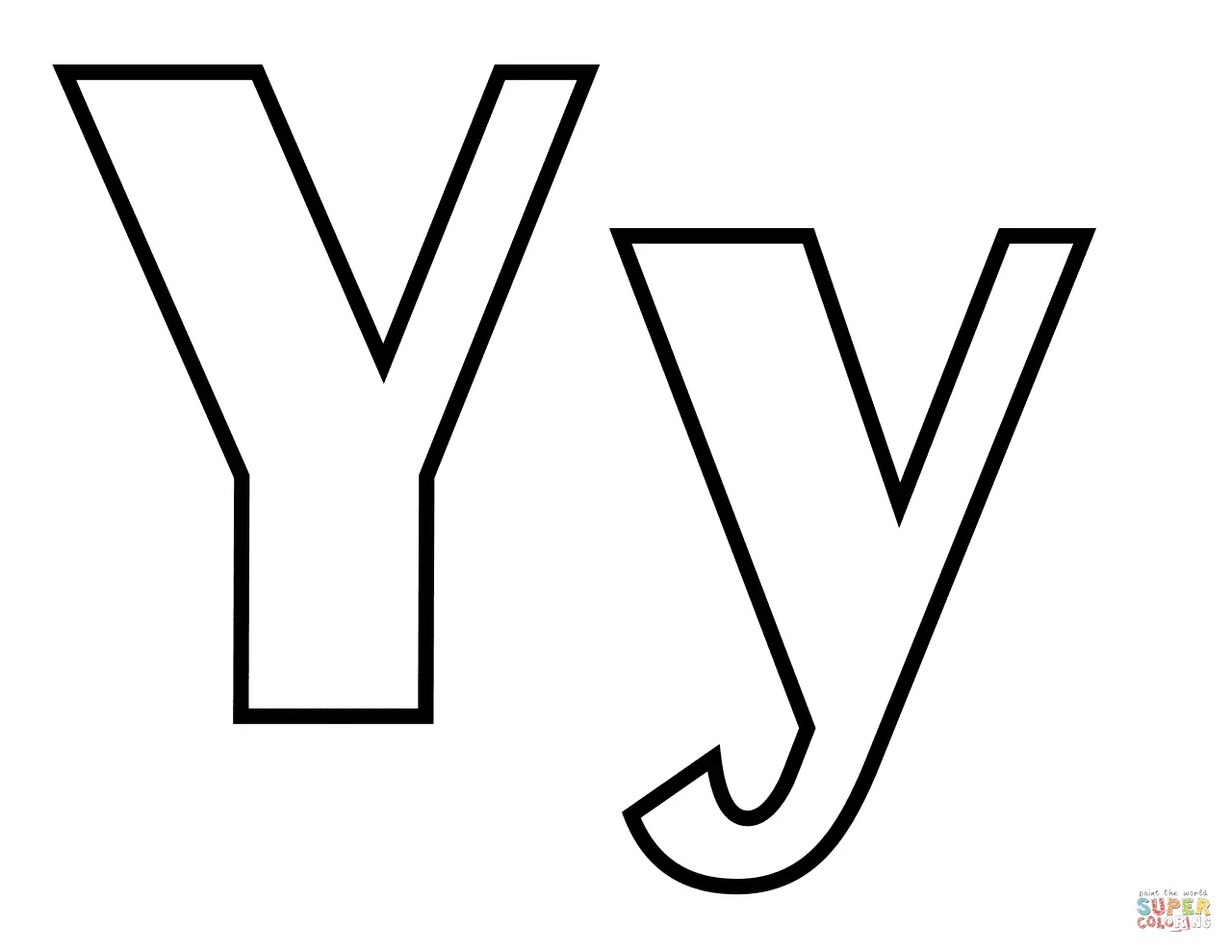 Letter Y Coloring Pages 32