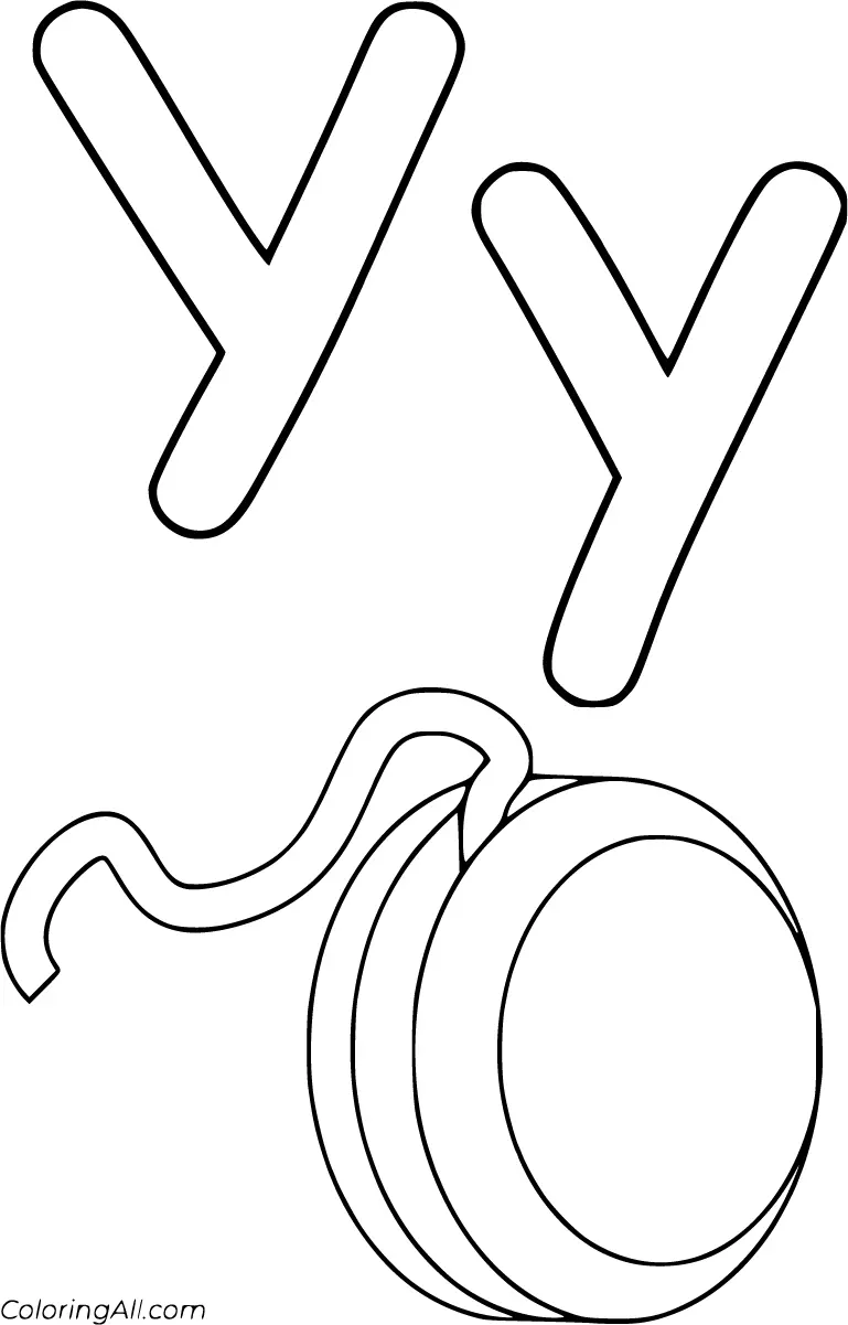 Letter Y Coloring Pages 34