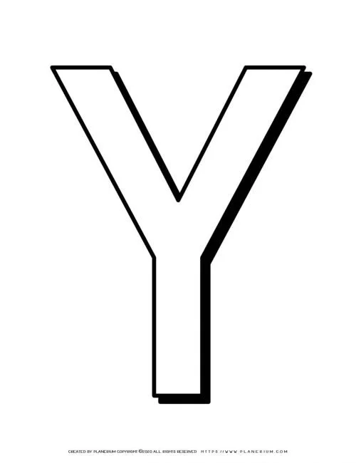 Letter Y Coloring Pages 35