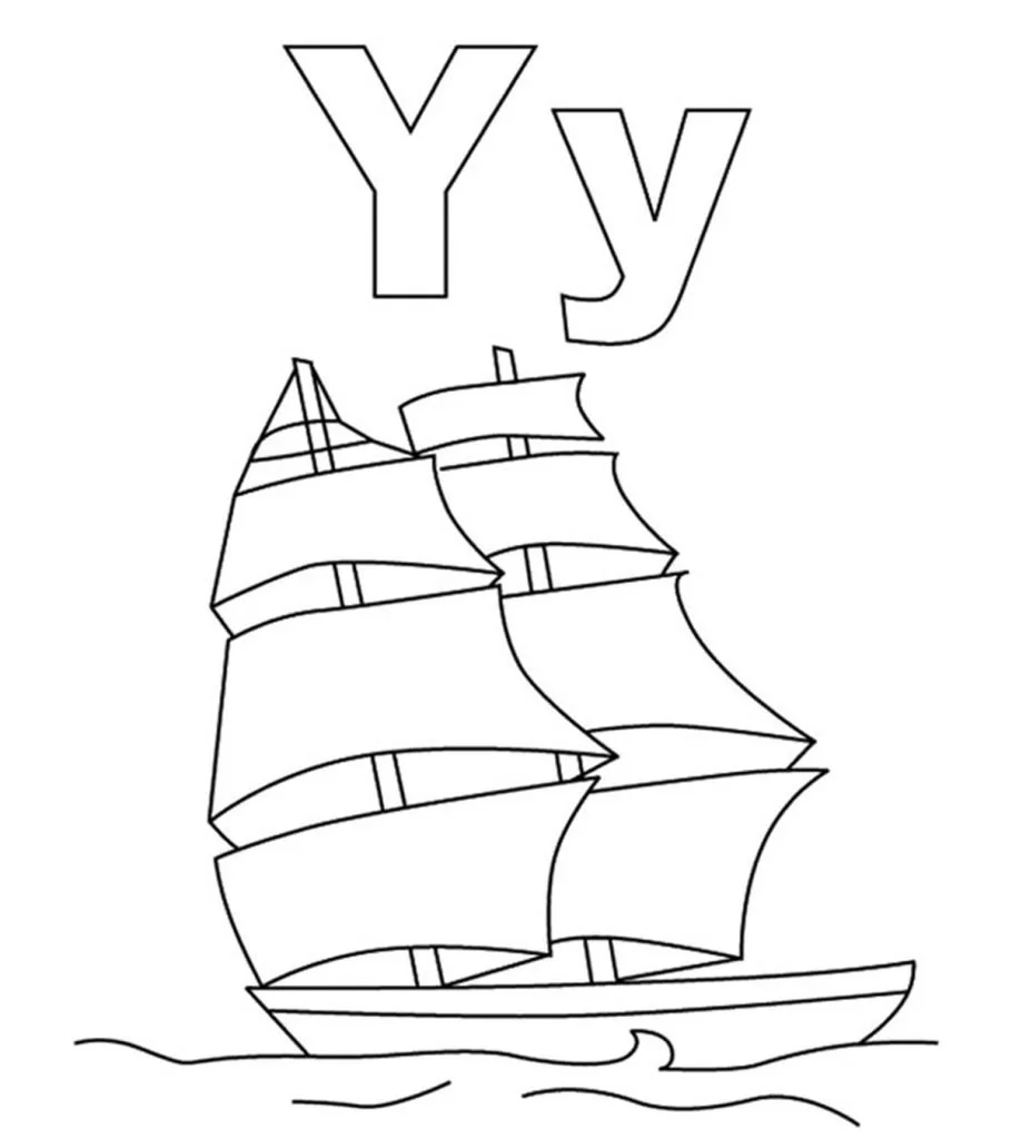 Letter Y Coloring Pages 38