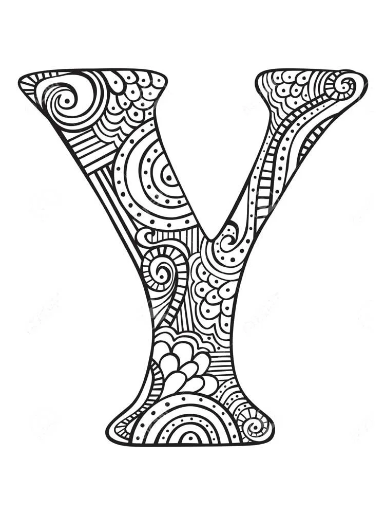 Letter Y Coloring Pages 45