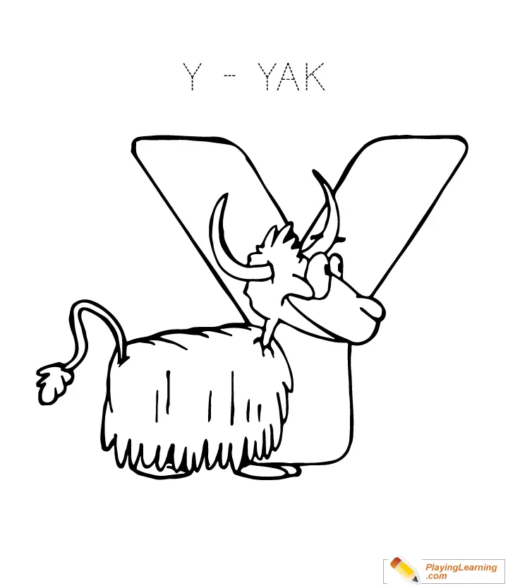 Letter Y Coloring Pages 46