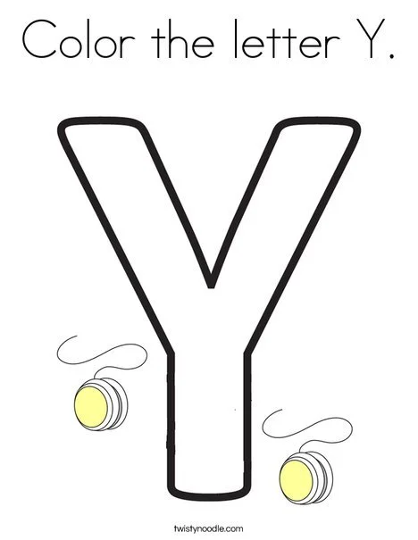 Letter Y Coloring Pages 47