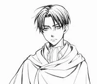 Levi Ackerman Coloring Pages 6