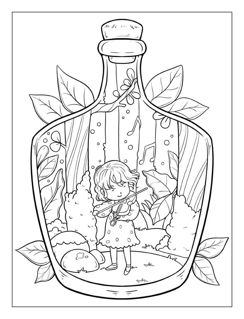 Life Inside Jar Coloring pages 14