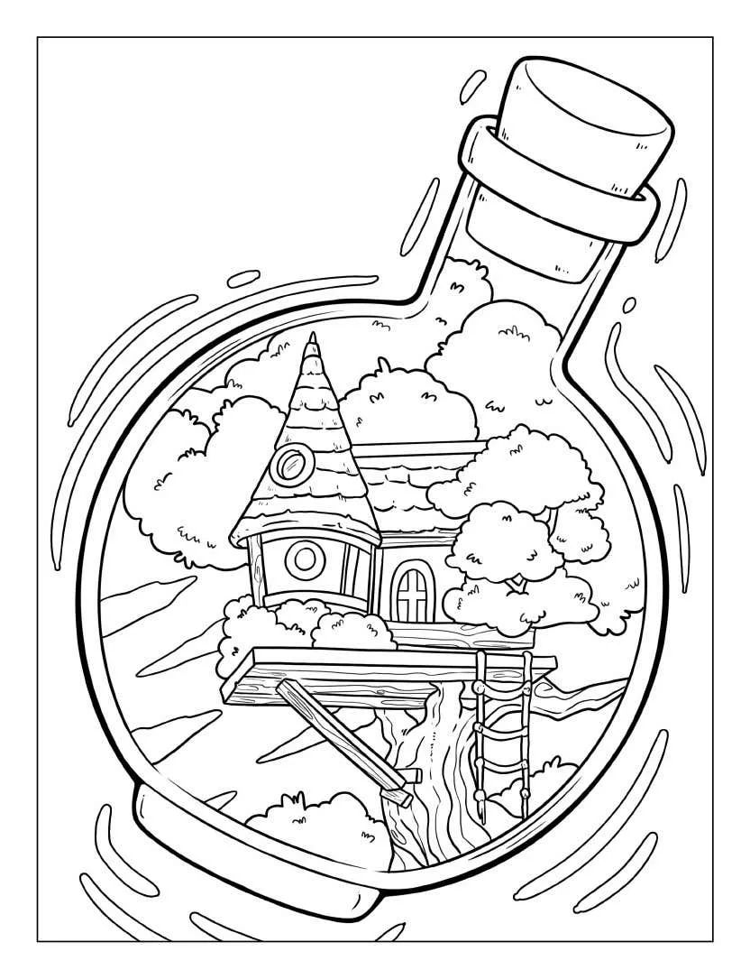 Life Inside Jar Coloring pages 19