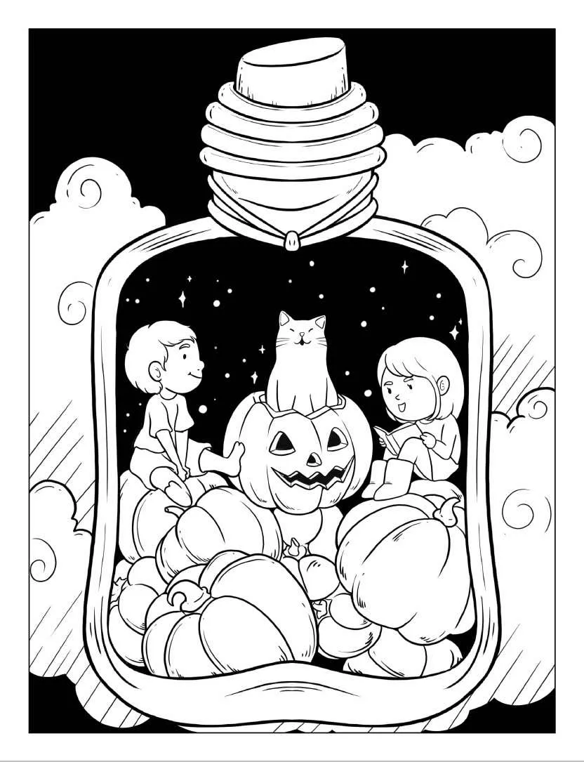 Life Inside Jar Coloring pages 21