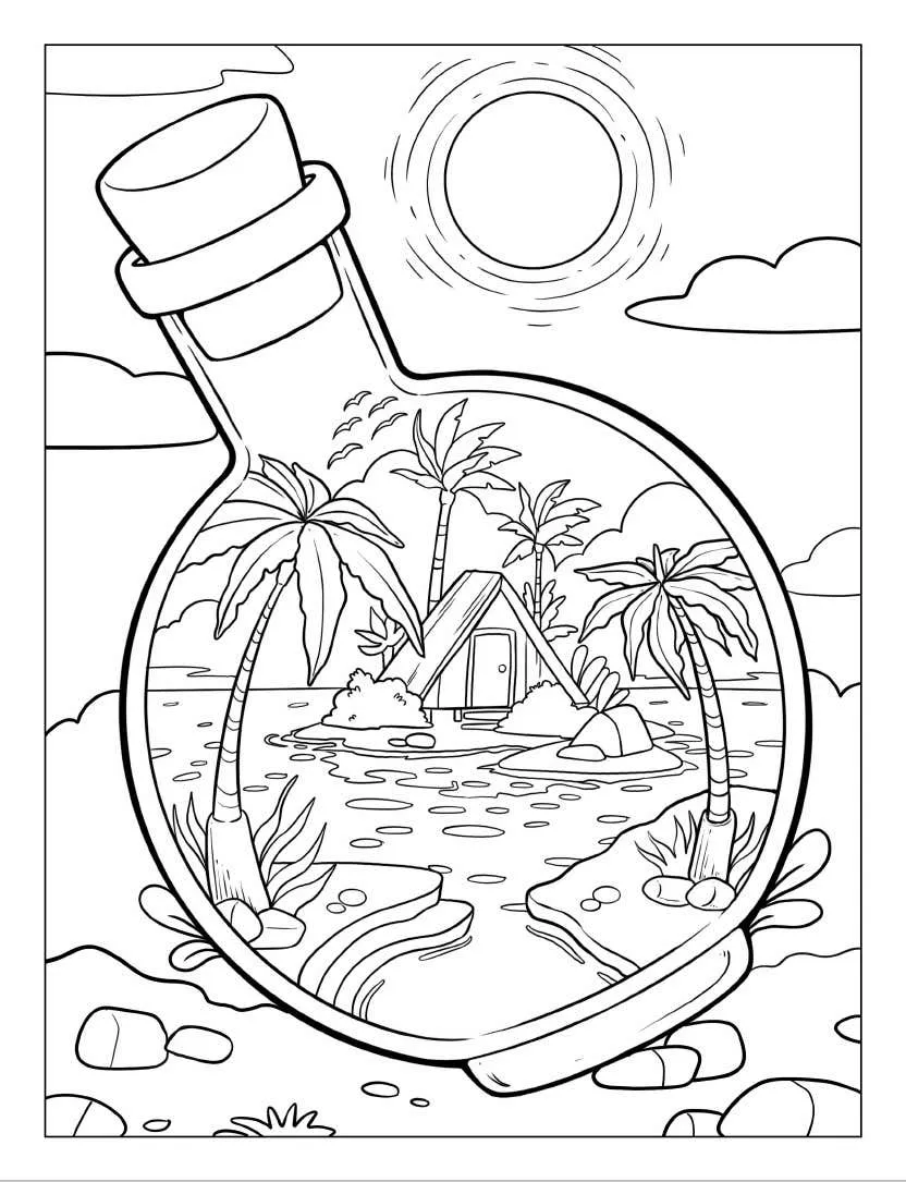 Life Inside Jar Coloring pages 22