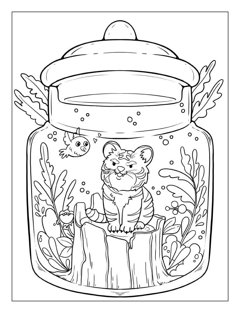 Life Inside Jar Coloring pages 23