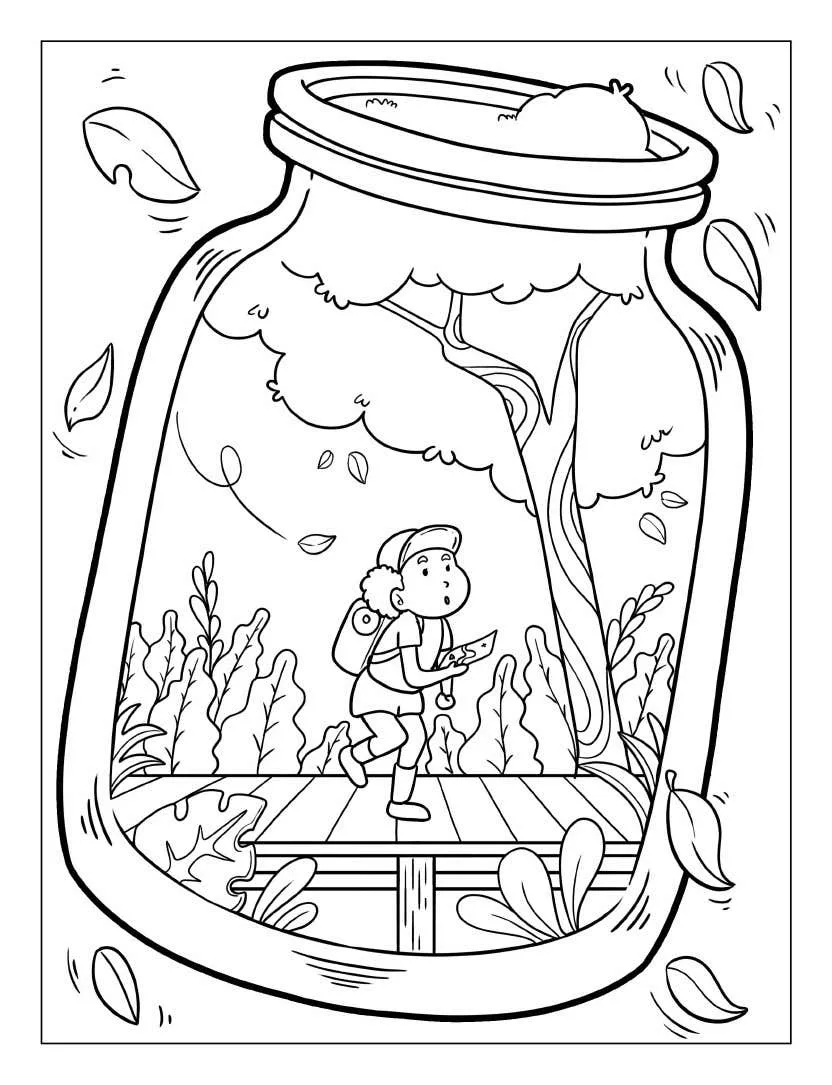 Life Inside Jar Coloring pages 27