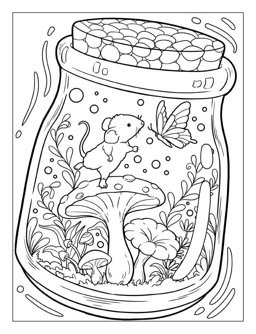 Life Inside Jar Coloring pages 3