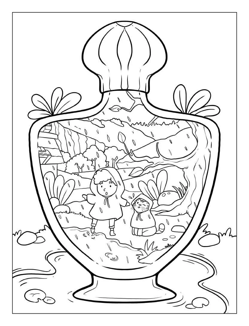 Life Inside Jar Coloring pages 35