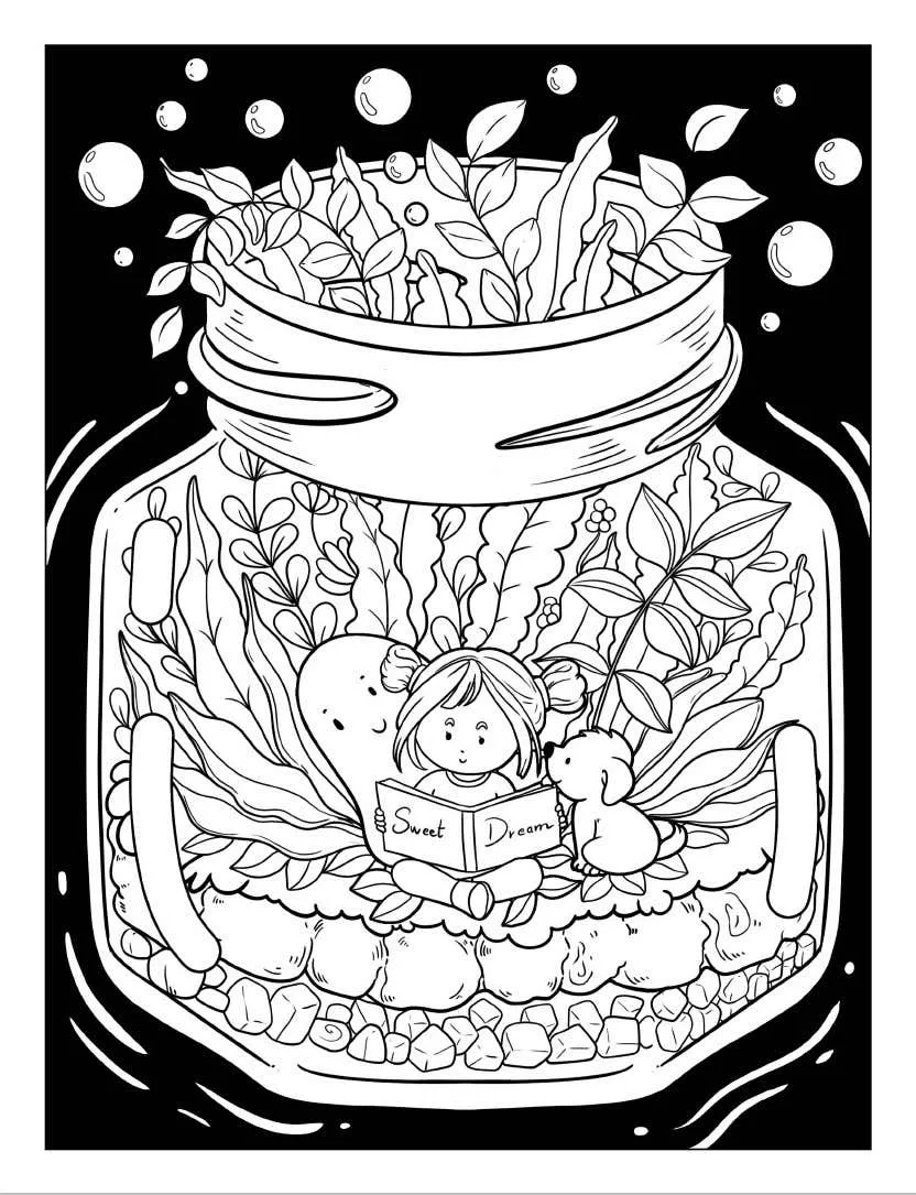 Life Inside Jar Coloring pages 6