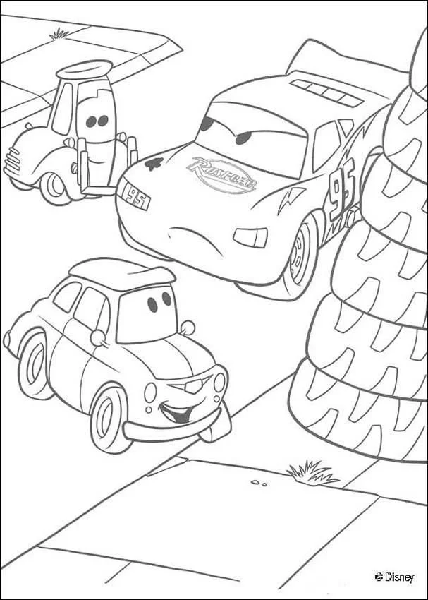 Desenhos de Relampago Mcqueen Para Colorir 9