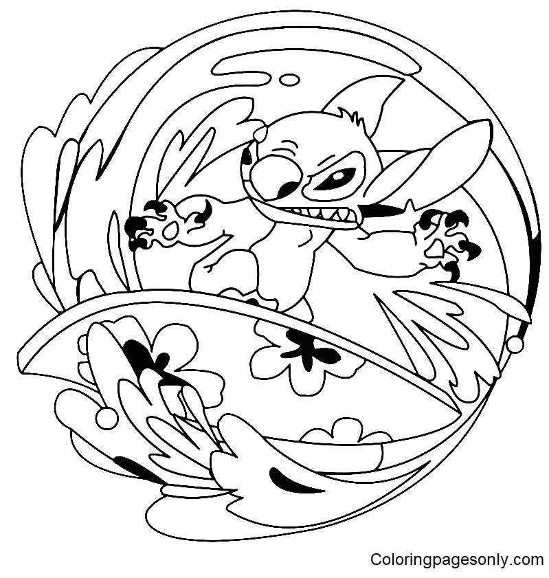 Lilo and Stitch Coloring Pages 65