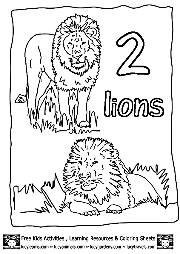 Lion Coloring Pages 112