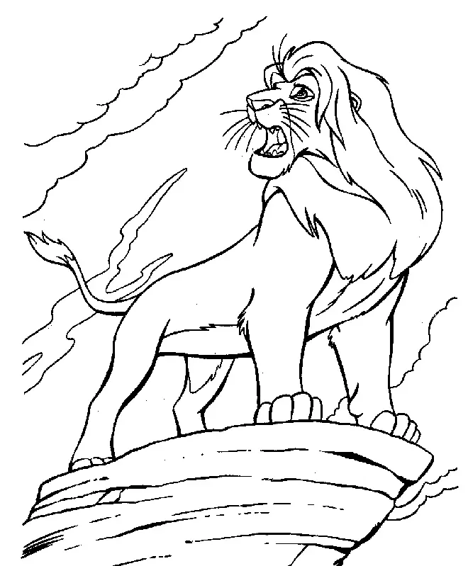 Lion Coloring Pages 119