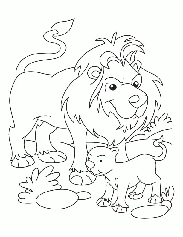 Lion Coloring Pages 147