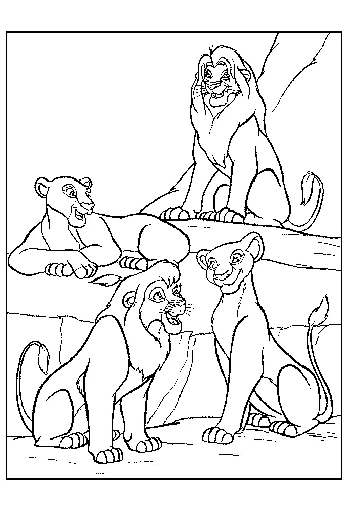Lion Coloring Pages 54