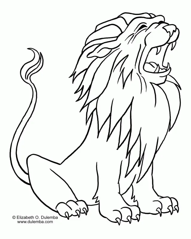 Leones Para Colorear 93