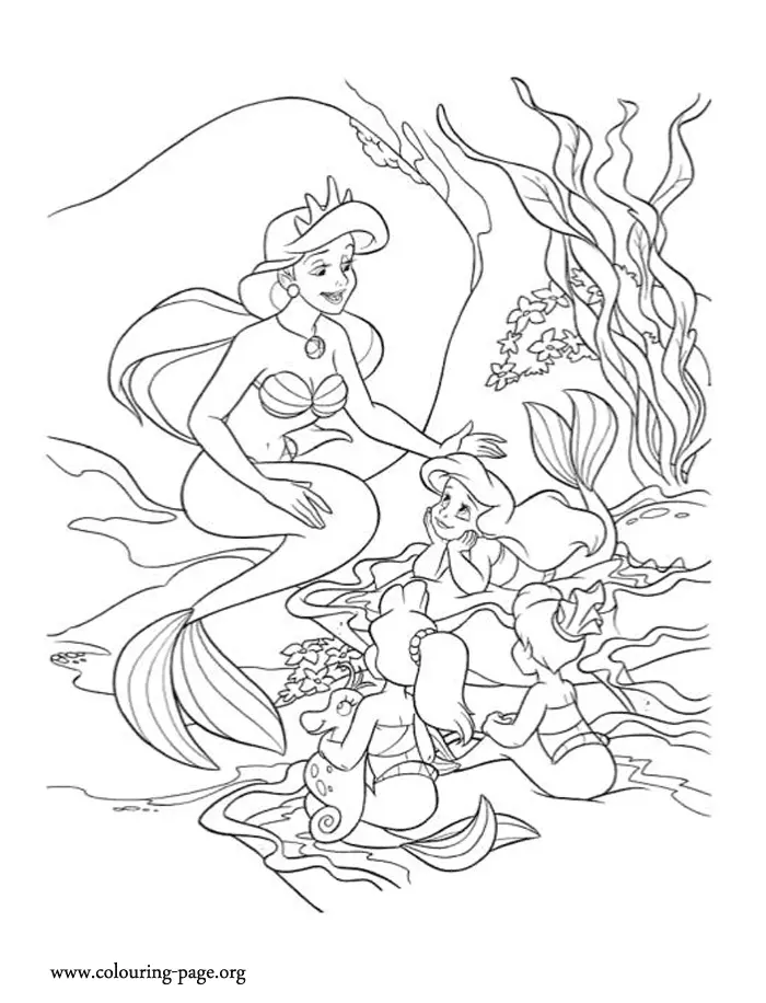 Little Mermaid Coloring Pages 10