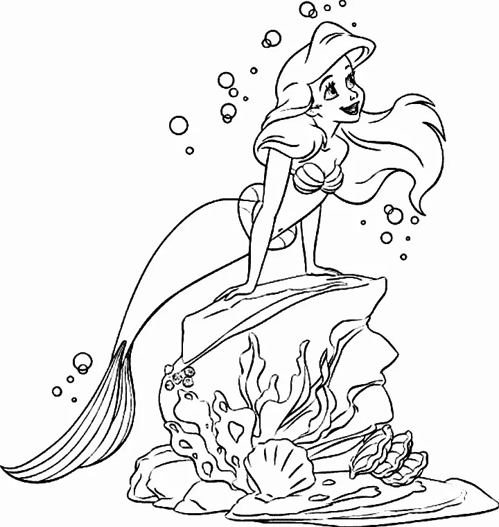 Little Mermaid Coloring Pages 5