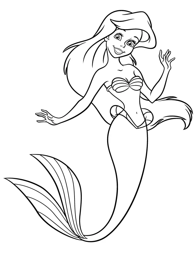 Little Mermaid Coloring Pages 6