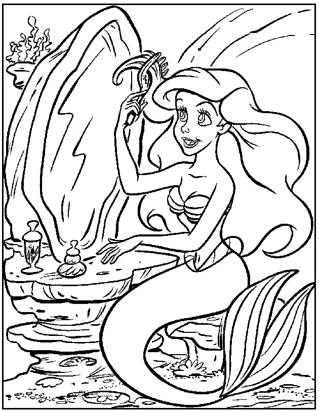 Little Mermaid Coloring Pages 7