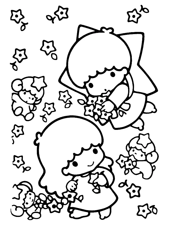 Desenhos de Little Twin Stars Para Colorir 56