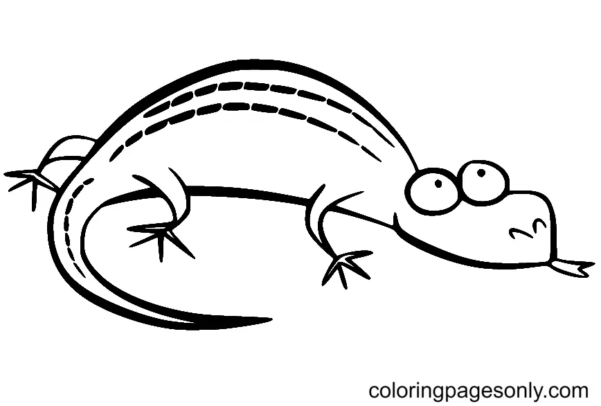 Lizard Coloring Pages 21