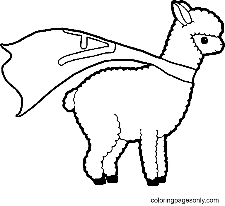 Llama Coloring Pages 20