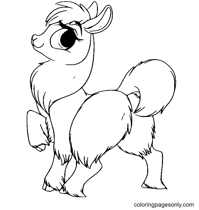 Llama Coloring Pages 28