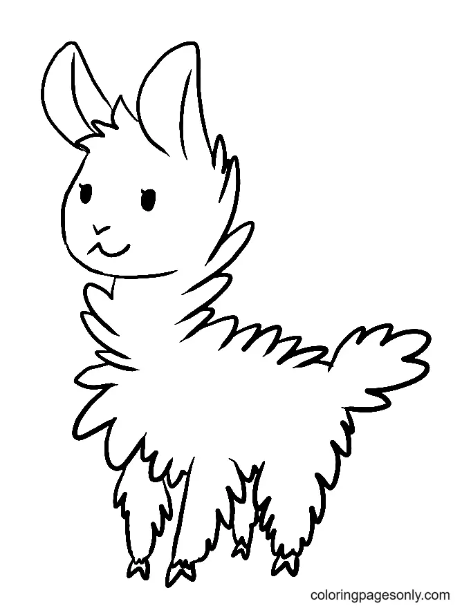 Llama Coloring Pages 31