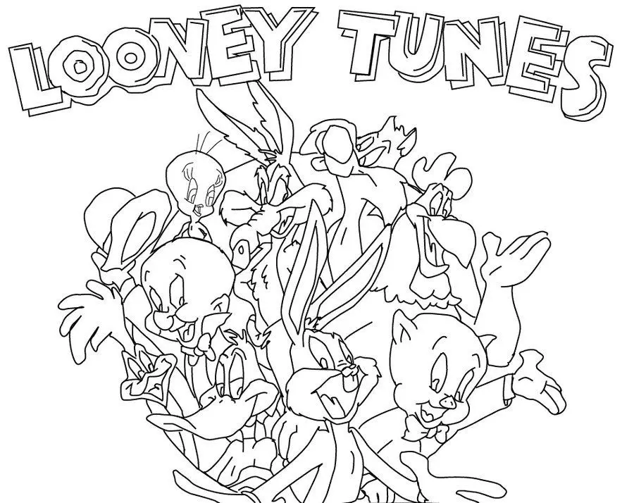 Looney Tunes Characters Coloring Pages 7