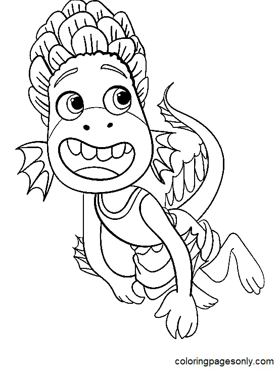 Luca Coloring Pages 58