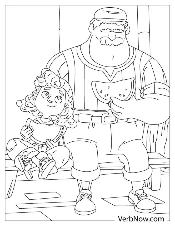 Luca Coloring Pages 82